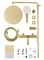 WONZON & WOGHAND Душевая система STICK, Брашированное золото (WW-88739017-BG) WW-88739017-BG