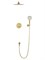 WONZON & WOGHAND Душевая система встраиваемая STICK, Брашированное золото (WW-88939017-BG) WW-88939017-BG