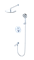 WONZON & WOGHAND Душевая система с термостатом встраиваемая STICK, Хром (WW-88929010-CR) WW-88929010-CR