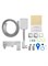 WONZON & WOGHAND Смеситель для ванны с душем CUBE 2.0, Хром (WW-88037068-CR) WW-88037068-CR