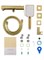 WONZON & WOGHAND Смеситель для ванны с душем DIAMOND, Брашированное золото (WW-88639011-BG) WW-88639011-BG
