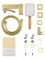 WONZON & WOGHAND Смеситель для ванны с душем FIT, Брашированное золото (WW-88639009-BG) WW-88639009-BG