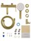 WONZON & WOGHAND Смеситель для ванны с душем STICK, Брашированное золото (WW-88639017-BG) WW-88639017-BG
