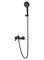 WONZON & WOGHAND Смеситель для ванны с душем STICK, Черный матовый (WW-88639017-MB) WW-88639017-MB