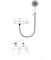 WONZON & WOGHAND Смеситель для ванны с душем STICK, Черный матовый (WW-88639017-MB) WW-88639017-MB
