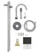 WONZON & WOGHAND Смеситель для ванны напольного монтажа STICK, Хром (WW-88649017-CR) WW-88649017-CR