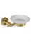 WONZON & WOGHAND Мыльница с держателем WONZON & WOGHAN SIMPLE, Брашированное золото (WW-6522-BG) WW-6522-BG