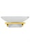 WONZON & WOGHAND Мыльница с держателем ECLIPSE, Глянцевое золото (WW-9122-LG) WW-9122-LG