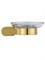 WONZON & WOGHAND Мыльница с держателем FIRST, Глянцевое золото (WW-8422-LG) WW-8422-LG