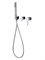WONZON & WOGHAND Смеситель для душевой системы встраиваемый STICK, Хром (WW-838017-CR) WW-838017-CR