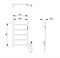 WONZON & WOGHAND Полотенцесушитель электрический BONN, Темный графит (WW-AL405-GM) WW-AL405-GM