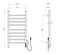 WONZON & WOGHAND Полотенцесушитель электрический BONN, Темный графит (WW-AL409-GM) WW-AL409-GM