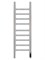 WONZON & WOGHAND Полотенцесушитель электрический BONN, Хром (WW-AL4092-CR) WW-AL4092-CR