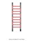 WONZON & WOGHAND Полотенцесушитель электрический BONN, Хром (WW-AL4092-CR) WW-AL4092-CR