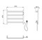 WONZON & WOGHAND Полотенцесушитель электрический ESSEN, Темный графит (WW-A404-GM) WW-A404-GM