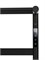 WONZON & WOGHAND Полотенцесушитель электрический ESSEN, Черный матовый (WW-A403-MB) WW-A403-MB