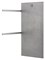 WONZON & WOGHAND Полотенцесушитель электрический с каменной плитой Серый мрамор STUTTGART, Брашированный никель (WW-A502-BR) WW-A502-BR