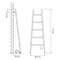 WONZON & WOGHAND Полотенцесушитель-лесенка напольный ROTENBURG, белый матовый (WW-PR207-MW) WW-PR207-MW