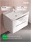 IDDIS Тумба с умывальником, подвесная, 80 см, белый, Клауд Икс (Cloud X), CLX80W0i95K подходит умыв. 0178000i28 CLX80W0i95K