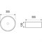 AZARIO Раковина накладная Lilyana OW-3134-MB 355х355х120 черная матовая OW3134MB