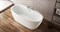 BELBAGNO BB404 Ванна акриловая отельностоящая овальная в комплекте со сливом-переливом цвета хром - фото 44231