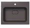 STYLE LINE Умывальник LINE 600*480 кварц, серый шелк СС-00002505