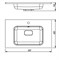 STYLE LINE Умывальник СОУЛ 800*480 кварц, антрацит СС-00002634