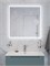 BELBAGNO Зеркало с встроенным светильником, сенсорным выключателем и линзой SPC-MAR-800-800-LED-TCH-LNZ, 12V, 220-240V, 800x30x800 SPC-MAR-800-800-LED-TCH-LNZ