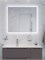 BELBAGNO Зеркало с встроенным светильником, сенсорным выключателем и линзой SPC-MAR-900-800-LED-TCH-LNZ, 12V, 220-240V, 900x30x800 SPC-MAR-900-800-LED-TCH-LNZ