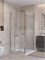 BELBAGNO Uno-195 Душевой уголок квадратный размер 100x100 см, двери раздвижные, профиль - хром / стекло - прозрачное UNO-195-AF-31-100-C-Cr