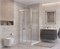 BELBAGNO Uno-195 Душевой уголок квадратный размер 90x90 см, двери раздвижные, профиль - сатин / стекло - прозрачное UNO-195-AF-31-90-C-IN