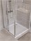 BELBAGNO Uno-195 Душевой уголок квадратный размер 90x90 см, двери раздвижные, профиль - сатин / стекло - прозрачное UNO-195-AF-31-90-C-IN