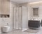 BELBAGNO Uno-195 Душевой уголок квадратный размер 90x90 см, двери раздвижные, профиль - хром / стекло - матовое UNO-195-AF-31-90-P-Cr