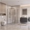 BELBAGNO Uno-195 Душевой уголок прямоугольный размер 100x90 см, двери раздвижные, профиль - хром / стекло - прозрачное UNO-195-AH-1-100/90-C-Cr