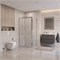 BELBAGNO Uno-195 Душевой уголок прямоугольный размер 100x90 см, двери раздвижные, профиль - хром / стекло - матовое UNO-195-AH-1-100/90-P-Cr