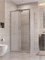 BELBAGNO Uno-195 Душевой уголок прямоугольный размер 100x90 см, двери раздвижные, профиль - хром / стекло - матовое UNO-195-AH-1-100/90-P-Cr