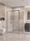 BELBAGNO Uno-195 Душевой уголок прямоугольный размер 110x100 см, двери раздвижные, профиль - хром / стекло - прозрачное UNO-195-AH-1-110/100-C-Cr