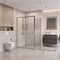 BELBAGNO Uno-195 Душевой уголок прямоугольный размер 110x100 см, двери раздвижные, профиль - хром / стекло - прозрачное UNO-195-AH-1-110/100-C-Cr