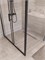 BELBAGNO Uno-195 Душевой уголок прямоугольный размер 110x100 см, двери раздвижные, профиль - черный матовый / стекло - прозрачное UNO-195-AH-1-110/100-C-NERO