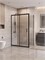 BELBAGNO Uno-195 Душевой уголок прямоугольный размер 120x70 см, двери раздвижные, профиль - черный матовый / стекло - прозрачное UNO-195-AH-1-120/70-C-NERO
