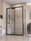 BELBAGNO Uno-195 Душевой уголок прямоугольный размер 120x70 см, двери раздвижные, профиль - черный матовый / стекло - прозрачное UNO-195-AH-1-120/70-C-NERO