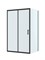 BELBAGNO Uno-195 Душевой уголок прямоугольный размер 130x100 см, двери раздвижные, профиль - черный матовый / стекло - прозрачное UNO-195-AH-1-130/100-C-NERO
