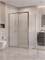 BELBAGNO Uno-195 Душевой уголок прямоугольный размер 130x90 см, двери раздвижные, профиль - хром / стекло - матовое UNO-195-AH-1-130/90-P-Cr
