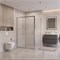 BELBAGNO Uno-195 Душевой уголок прямоугольный размер 130x90 см, двери раздвижные, профиль - хром / стекло - матовое UNO-195-AH-1-130/90-P-Cr