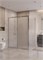 BELBAGNO Uno-195 Душевой уголок прямоугольный размер 150x90 см, двери раздвижные, профиль - хром / стекло - матовое UNO-195-AH-1-150/90-P-Cr