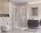 BELBAGNO Uno-195 Душевой уголок прямоугольный размер 100x90 см, двери раздвижные, профиль - сатин / стекло - прозрачное UNO-195-AHF-31-100/90-C-IN
