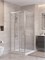 BELBAGNO Uno-195 Душевой уголок прямоугольный размер 100x90 см, двери раздвижные, профиль - сатин / стекло - прозрачное UNO-195-AHF-31-100/90-C-IN