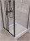 BELBAGNO Uno-195 Душевой уголок прямоугольный размер 100x90 см, двери раздвижные, профиль - черный матовый / стекло - матовое UNO-195-AHF-31-100/90-P-NERO