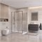 BELBAGNO Uno-195 Душевой уголок прямоугольный размер 110x100 см, двери раздвижные, профиль - хром / стекло - прозрачное UNO-195-AHF-31-110/100-C-Cr