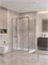 BELBAGNO Uno-195 Душевой уголок прямоугольный размер 120x100 см, двери раздвижные, профиль - хром / стекло - прозрачное UNO-195-AHF-31-120/100-C-Cr